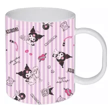 Tazón Mug Kuromi Dark Anime Kawai 300 Ml Natural