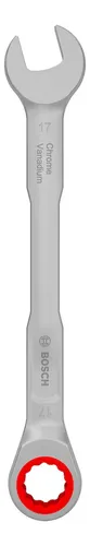 Llave Combinada Con Crique Bosch Pro 17mm X 223mm Gris
