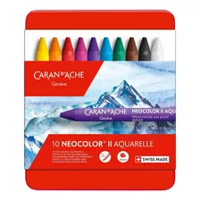 Crayones Caran D'ache Neocolor Lata X 10 Unid