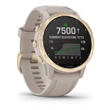 Relógio Smartwatch Garmin Fenix 6s Pro Solar - Light Gold