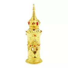 Consagrador Porta Óleo Unção 12ml Arabesco Em Metal Dourado