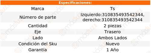 Set 2 Bases Amortiguador Traseras Freelander 1999/2006 Ts Foto 2