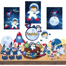 Kit Festa Pronta Astronauta *88 Itens* Decoração Festa