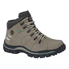 Bota Masculina Lançamento 100% Couro Resistente De Pvc