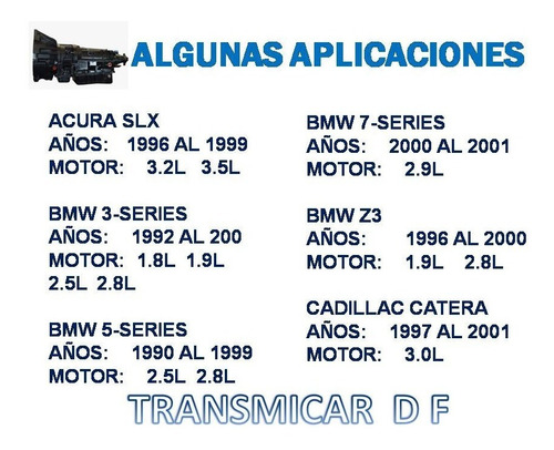 4l30e Kit Filtro Y Junta Acura Slx Bms 3 Series 5 Series 7  Foto 4
