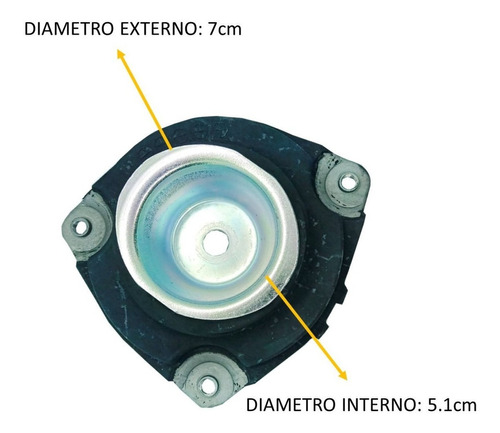 Soporte Amortiguador Nissan Tiida Delantero Derecho Foto 2