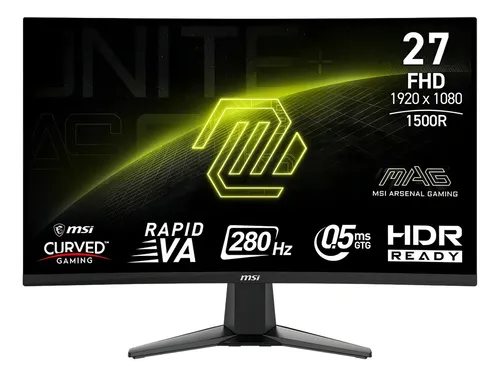 Monitor Gamer Curvo Msi 27 Fhd 280Hz 0.5Ms Mag 276Cxf Color
