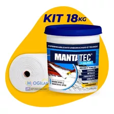 Kit Manta Bidim Telhado 15 M2 + Manta Liquida Impermeabiliza