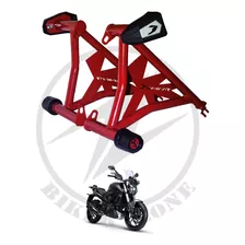 Slider Jaula Roja Para Motocicleta Dominar 250 Reforzada