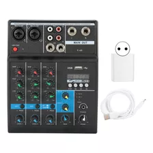 Mixer De Áudio De 4 Canais Usb Stereo Mixer Console System