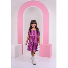 Vestido Infantil Xadrez