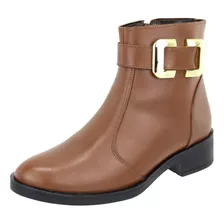 Bota Em Couro Feminina Cano Curto Passador Tellini Store