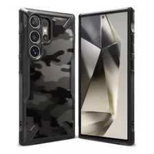 Capa Antichoque Ringke Fusion X Para Samsung Galaxy S24 Ultra | Capa Fina E Rígida Antiderrapante | Suporte De Alças | Proteção De Nível Militar - Camo