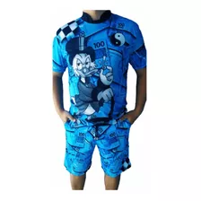 Conjunto Masculino D Quebrada Tio Patinhas Notas De Cem Qb34