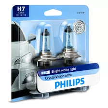 Cabezal Blanco Brillante Philips H7 Crystalvision Ultra Mejo