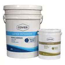 Pintura Latex 20lts Interior Blanco + Enduido Interior 6 Lts