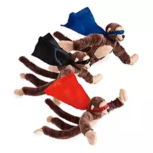 Set De 3 Monos Voladores De Peluche Sonido, 11.5'' De A...