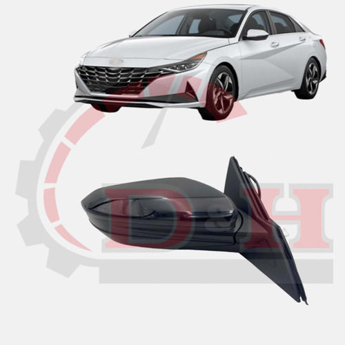 Espejo Derecho C/sealizad Shm-hyundai Elantra 2021-2023 /aa Foto 2