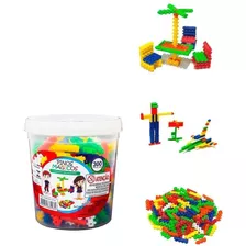 Bloco De Montar Pinos Toys Com 300 Peças