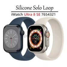 Correa Para Apple Watch Iwatch 8 Ultra Silicone Solo Loop Ba