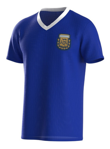 Camiseta Argentina 86 Maradona Azul Retro
