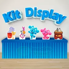 Kit 5 Displays De Mesa Festa Pistas De Blue E Você Decoração