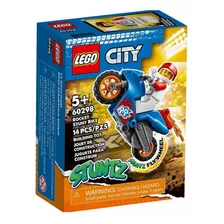 Lego City - Motocicleta De Acrobacias Foguete - 60298 14 Pçs Quantidade De Peças 14