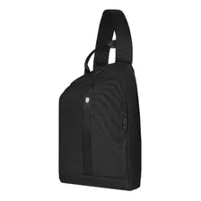 Victorinox Mochila Travel Accessory Gear Sling, Negro Diseño De La Tela Nylon