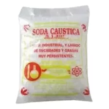 1kg Soda Caustica En Escamas P/ Disolver Hasta En 10 D Agua