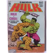 O Incrível Hulk 38 Abril 1986 Formatinho Raro Hulk X Coisa 