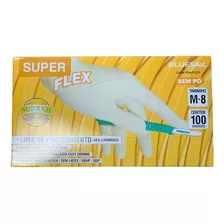 Luva Vinil Superflex Yellow Sem Pó C/100 Unid Odontológico
