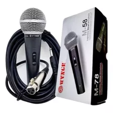 Kit 10 Microfone Com Cabo Profissional Sm-58 Sm58 Wvngr Mxt 
