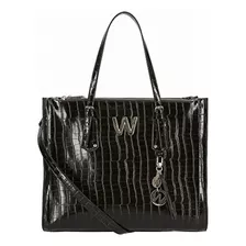 Westies Hbclotildewe, Bolsa Satchel Mujer, Negro, M