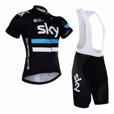 Conjunto Ciclismo Camisa + Bermuda Bretelle C/gel Coolmax 