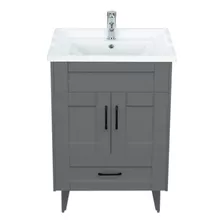 Mueble Vanitorio Deluxe Super Muebles Gris B60skf 60x47x80cm