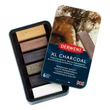 Charcoal Xl Derwent Barras De Carboncillo Pigmentado Ingles