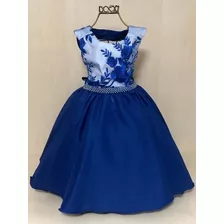 Vestido Azul Marinho Luxo