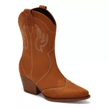 Bota Vaquera Elástica Moderna Moda Apv 325-8125