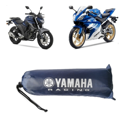 Funda Impermeable Para Motocicleta Yamaha Roja Foto 4