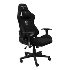 Silla De Escritorio Instigo Ig725 Gamer Ergonómica Negra Con Tapizado De Tela