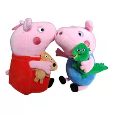 Set Peluche Peppa Pig Y George 25cm