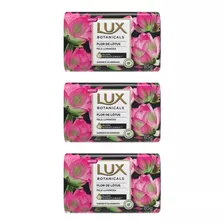 Kit C/03 Lux Botanicals Flor De Lotus Sab Glicerina 85g