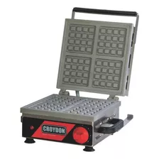 Máquina De Waffle Quadrada Simples Mwqs - Croydon Cor Preto 127v