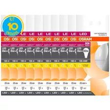 Kit 10 Lampada Led Bulbo 8w 806 Lumens Luz Amarela Osram Cor Da Luz Branco-quente Voltagem 110v/220v