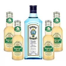 Pack Gin Bombay Sapphire 750ml + 4 Fentimans Ginger 250ml