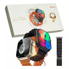 Relogio Smartwatch Ultra Serie 9 Ultima Geração 2024 Amoled Cor Prata Titânium