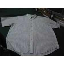 Camisa, De Vestir Van Heusen Talla Xl Manga Corta A Rayas