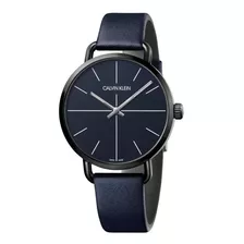 Reloj Calvin Klein Even Leather K7b214vn Para Hombre