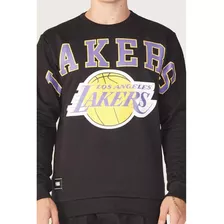 Moletom Nba Fechado Los Angeles Lakers Masculino - Preto