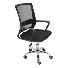 Cadeira De Escritório Trevalla Tl-cde-35-1 Ergonômica Preta Com Estofado De Mesh